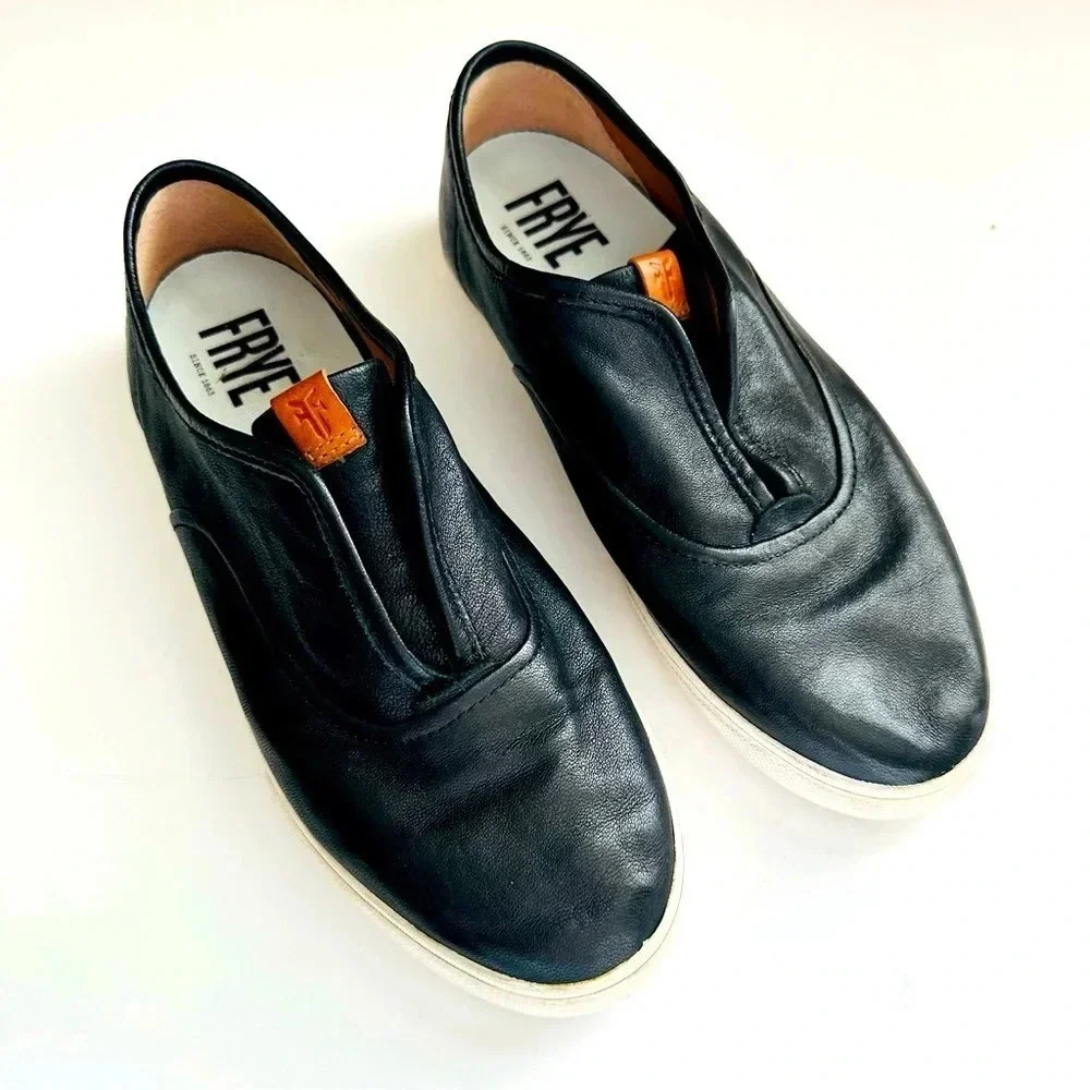 Frye Maya Cvo Leather Slip On Sneakers